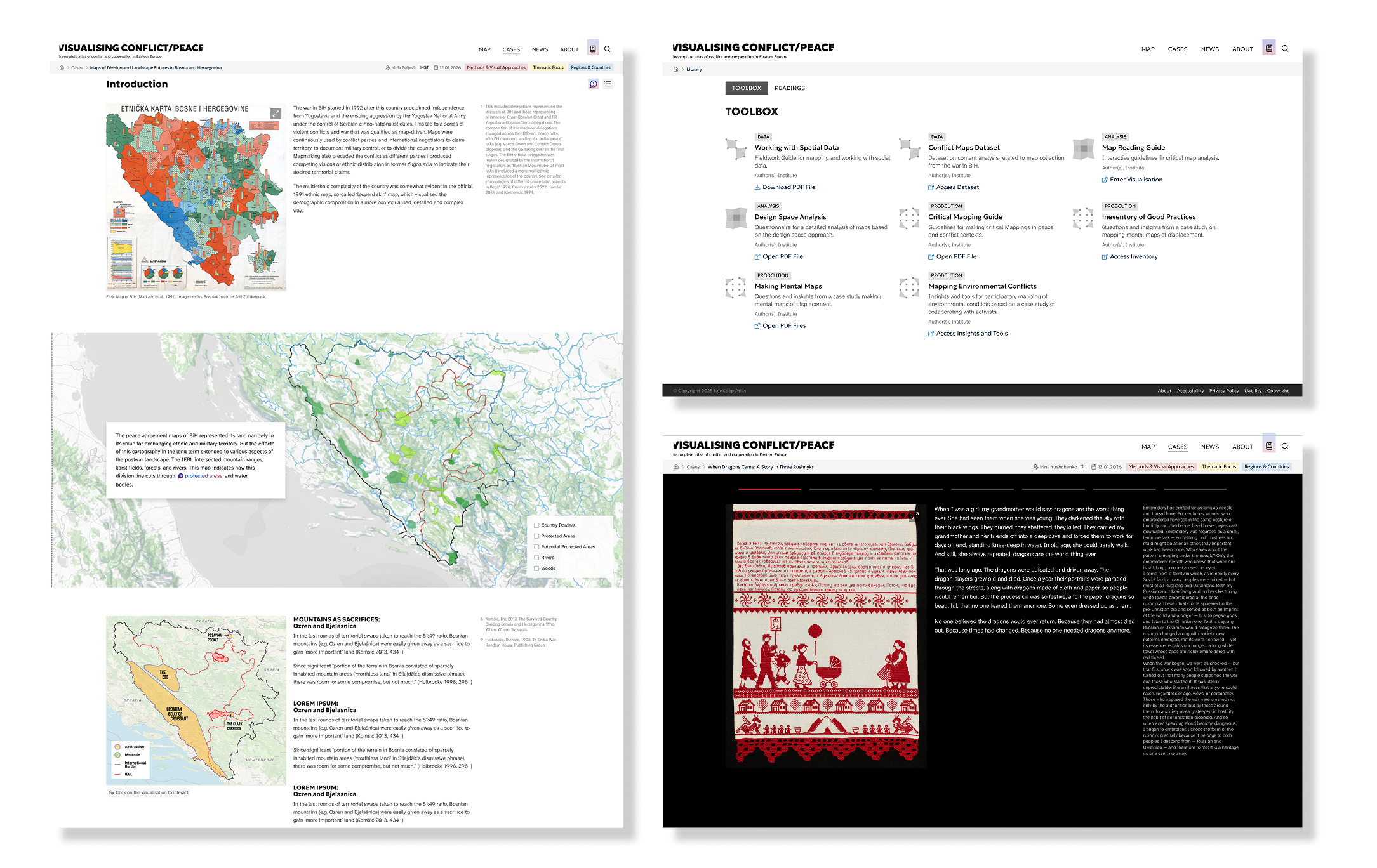 KonKoop Atlas Website Screenshots